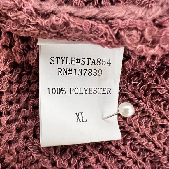 Dreamers by Debut Womens Rosewood Sleeveless Surplice Neck Sweater Size XL - Picture 10 of 11